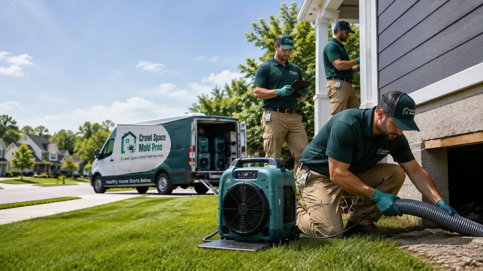 Crawl Space Mold Removal in Colfax, IN